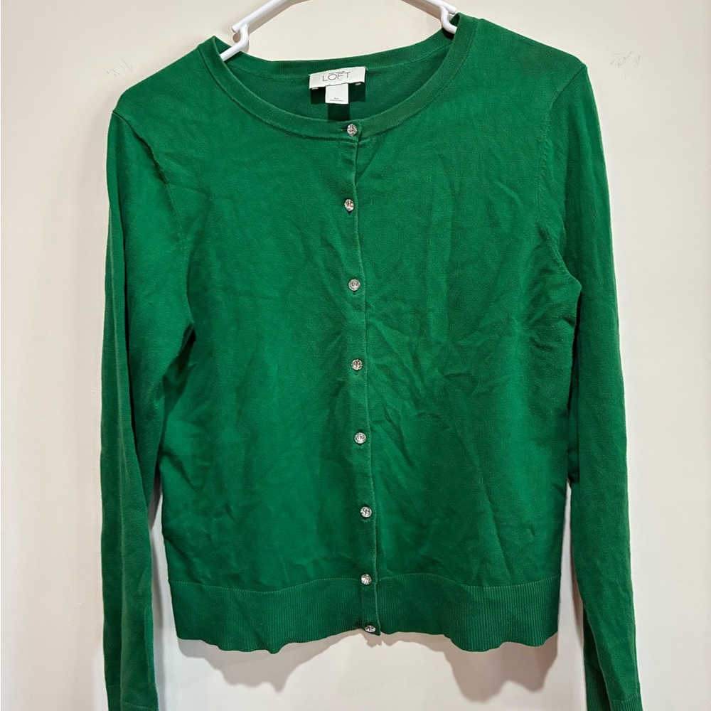 LOFT Emerald Green Cardigan